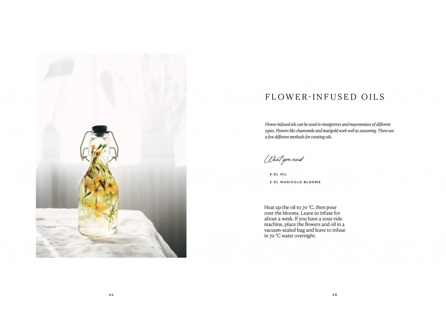 Blumen auf einem Teller