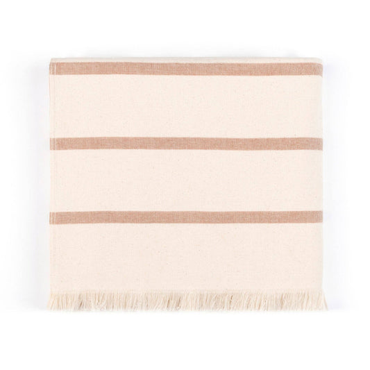 Boa-Nova Strandtuch Beige gestreift