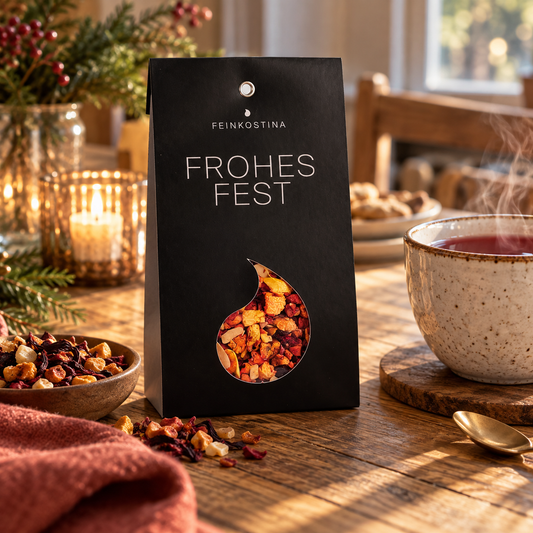 Frohes Fest – Gebrannte Mandel Früchtetee