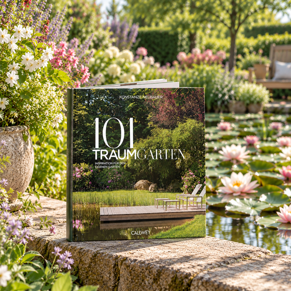 Gartenbuch, 101 Traumgärten, 224 Seiten, Gartenideen