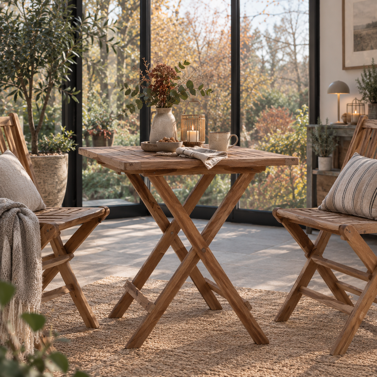 Gartentisch Bilbao aus Teakholz, in natur