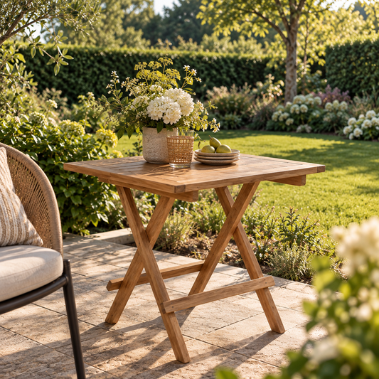 Gartentisch Bilbao aus Teakholz, in natur