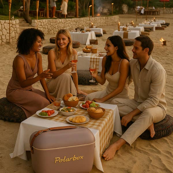 Polarbox Kühlbox Lila 12L – Gold