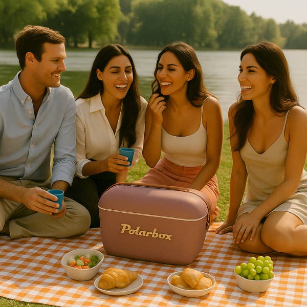 Polarbox Kühlbox Lila 12L – Gold