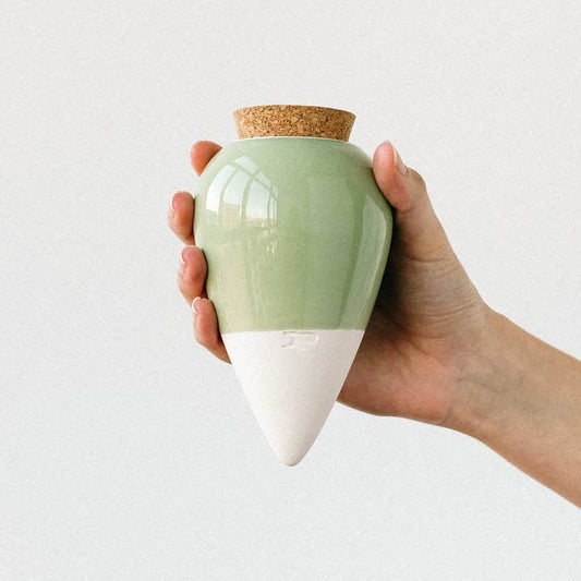 Olla – Grün, handgefertigt