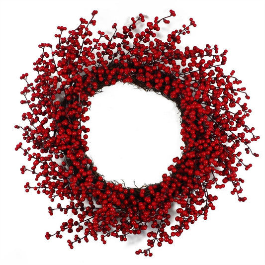 XL Weihnachtskranz mit roten Beeren – Deko für die Festtage