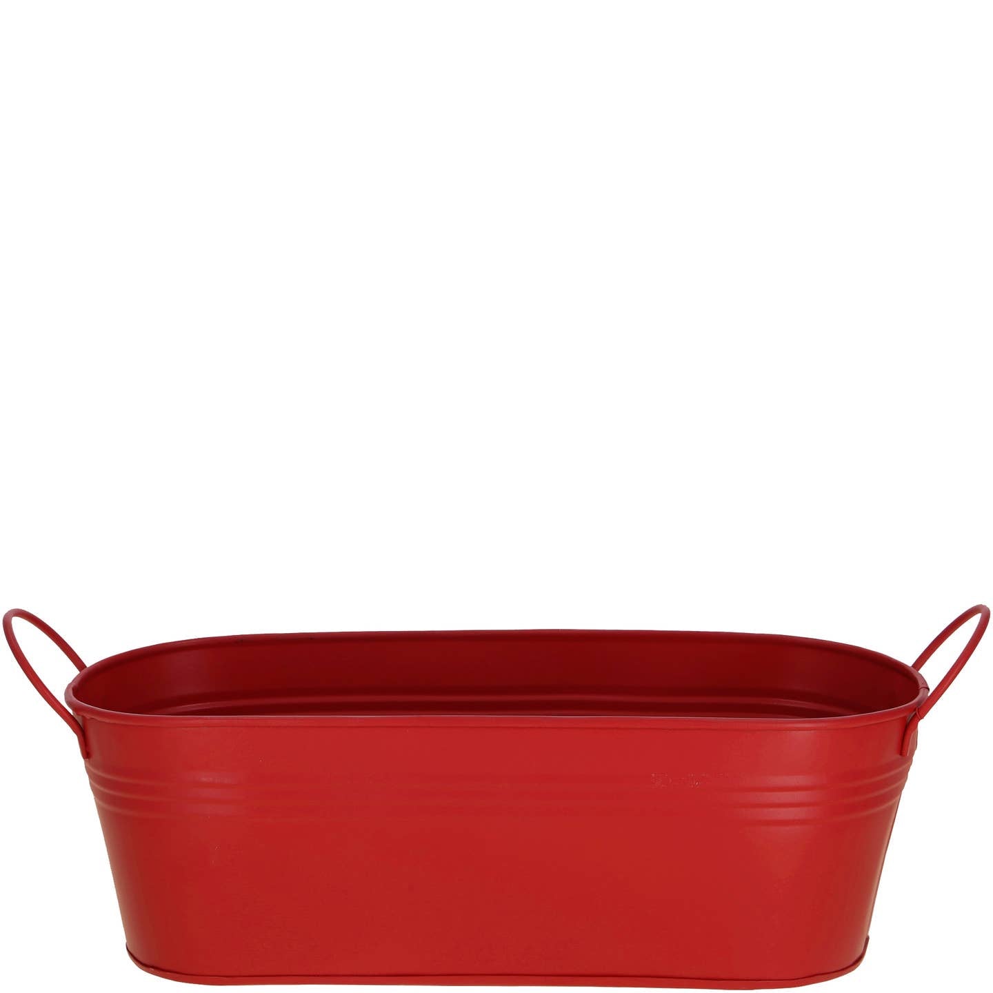 Metall Pflanzkasten Mito Oval Rot