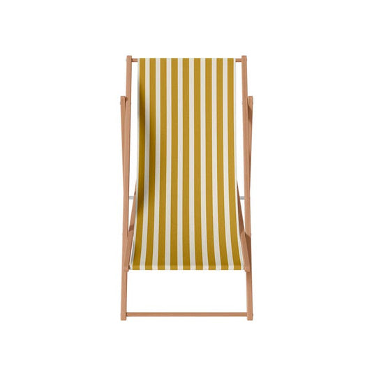 Gestreifter Liegestuhl – Retro-Design aus Polyester