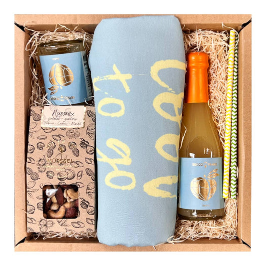 Picknick Geschenkbox mit Kühltasche – Sommerabend Set