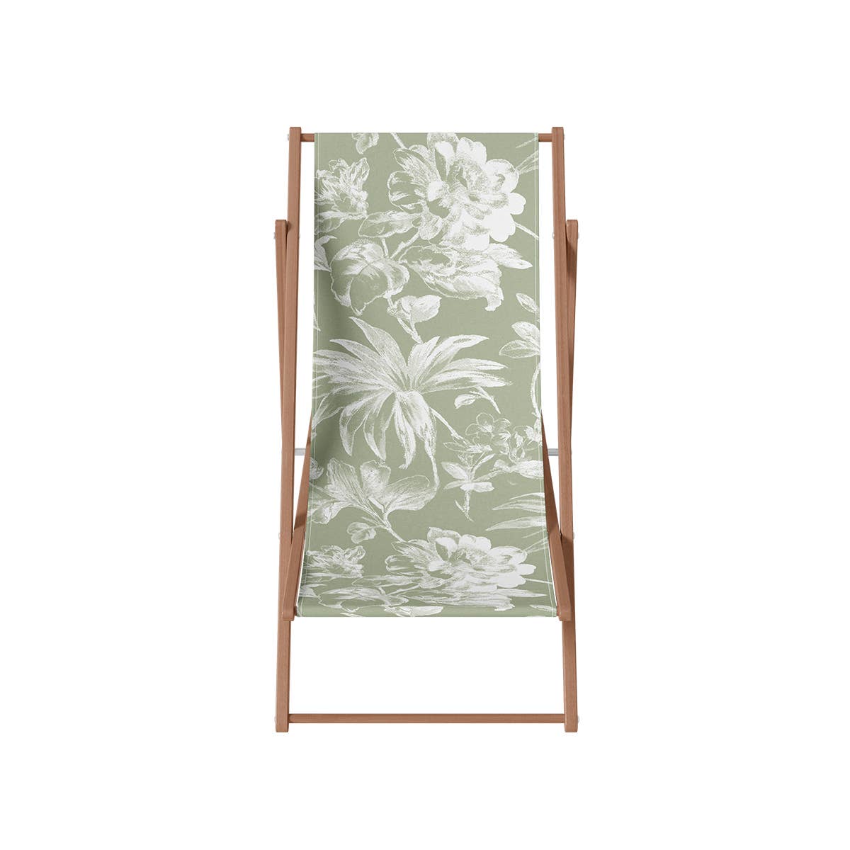 Liegestuhl – Blumenliege aus Polyester im Vintage-Design