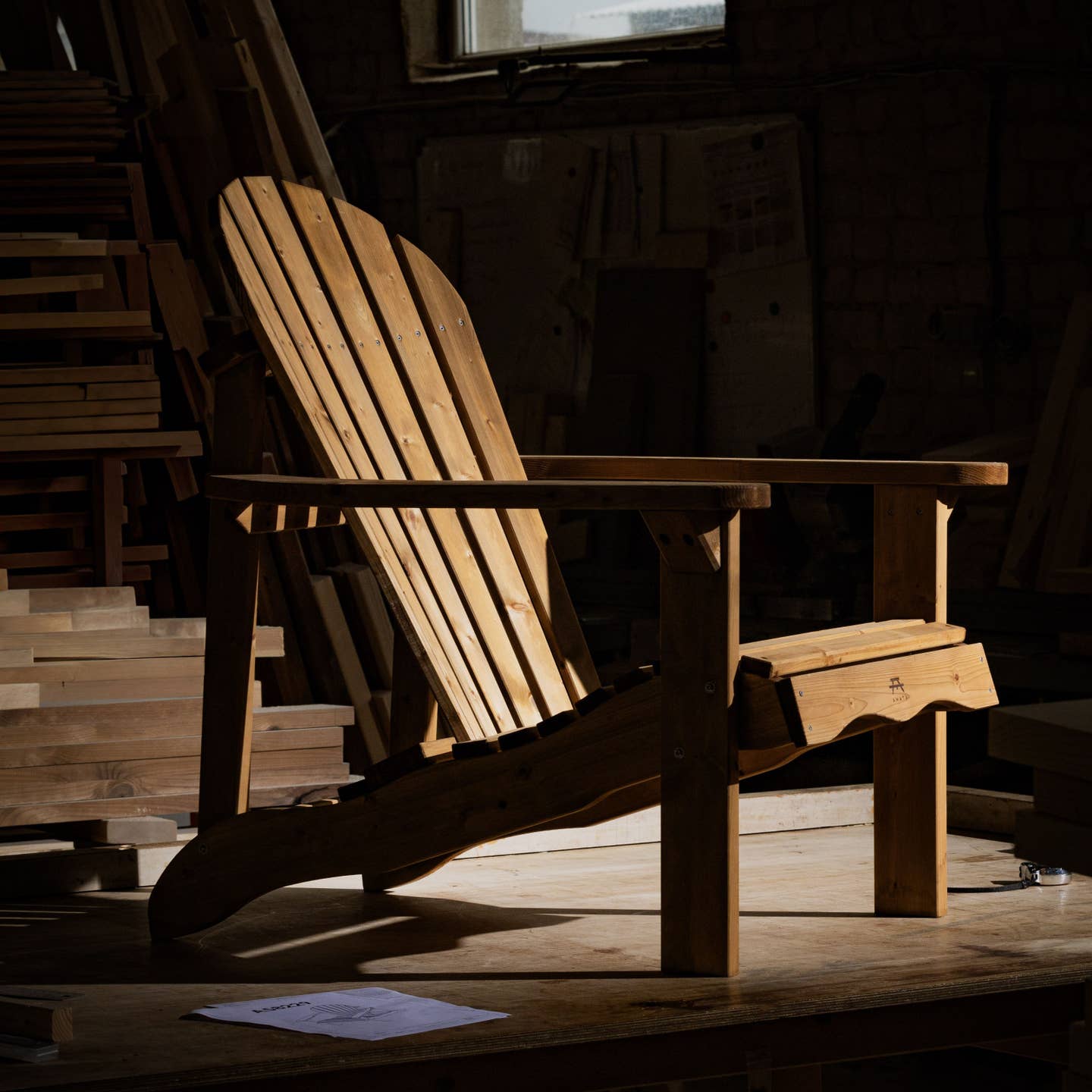 Adirondack-Gartenstuhl Braun