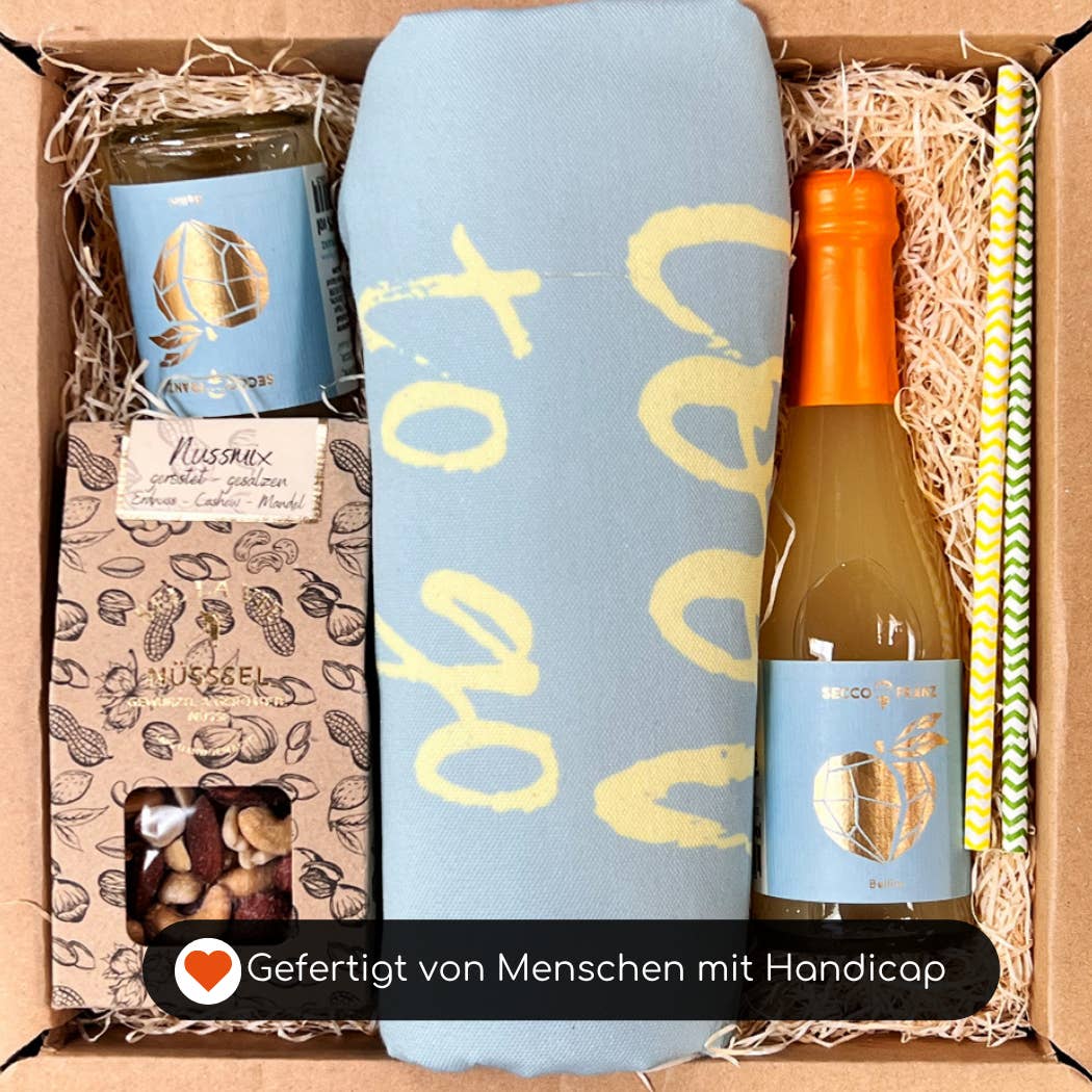 Picknick Geschenkbox mit Kühltasche – Sommerabend Set