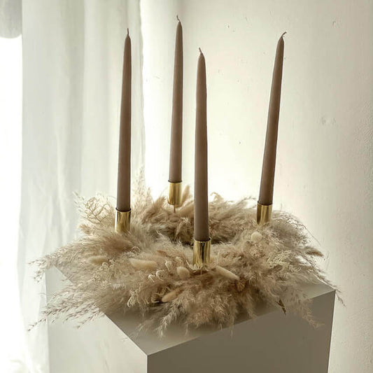 Adventskranz Trockenblumen "Pampasgras mini"