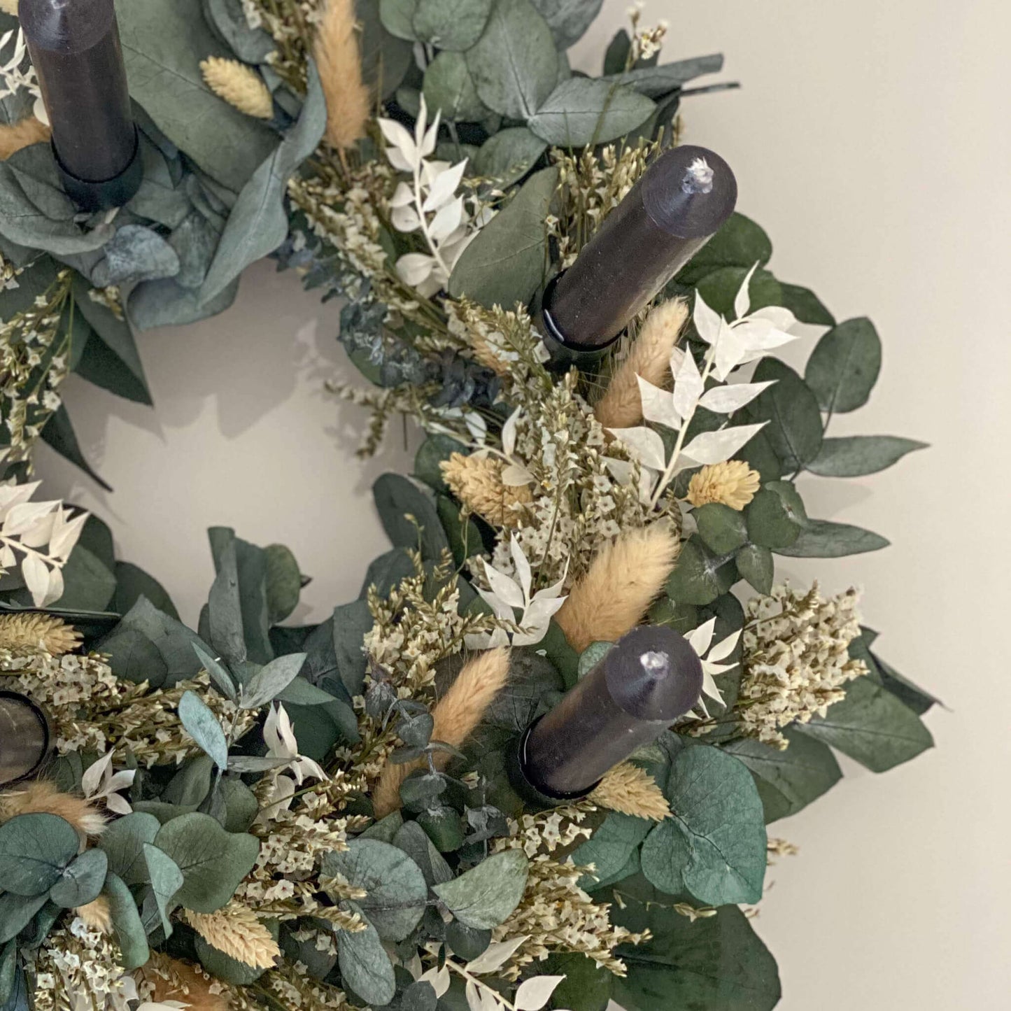 Adventskranz Trockenblumen "Eukalyptus Mix"
