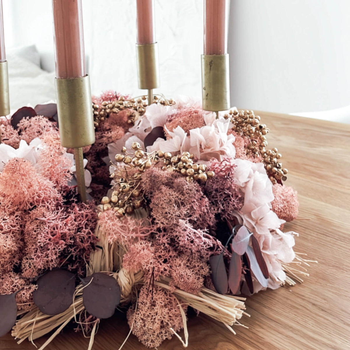 Adventskranz Trockenblumen Signature