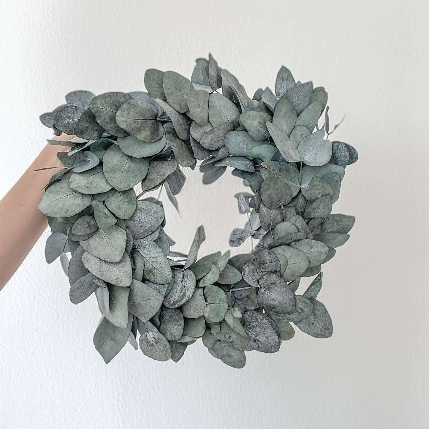 Adventskranz Trockenblumen "Eukalyptus green"