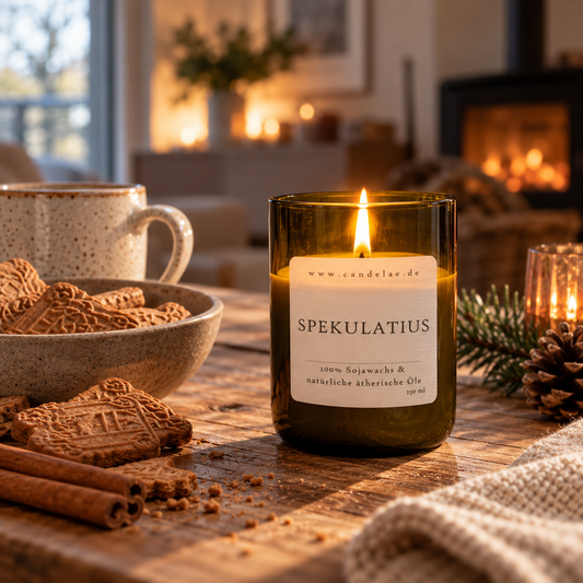 Spekulatius Duftkerze, Sojawachs, 250 ml, winterlich-würzig
