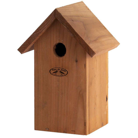 Vogelhaus Blaumeise Nistkasten aus Douglasienholz – Wetterfester Nistplatz für Blaumeisen – Robuster Vogelschutz – Naturfreundlicher Gartenaccessoire
