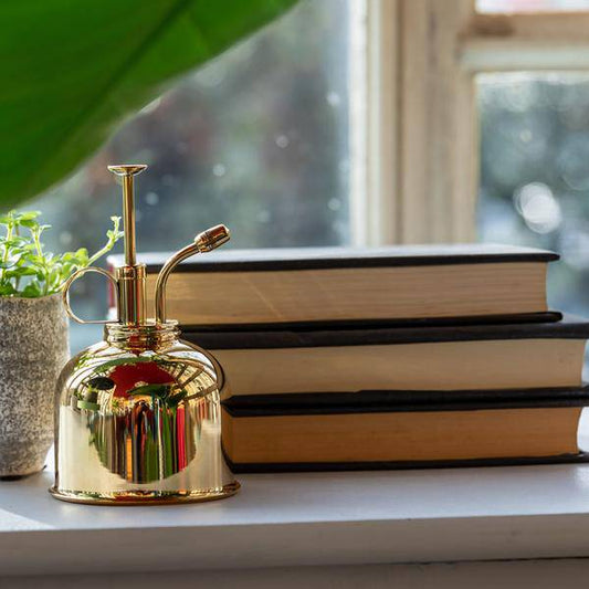 Pflanzensprüher Kupfer – 0,3L – Metall Sprühgießkanne mit feinem Sprühnebel – Handlicher Zerstäuber für Zimmerpflanzen & Anzucht – Indoor & Outdoor